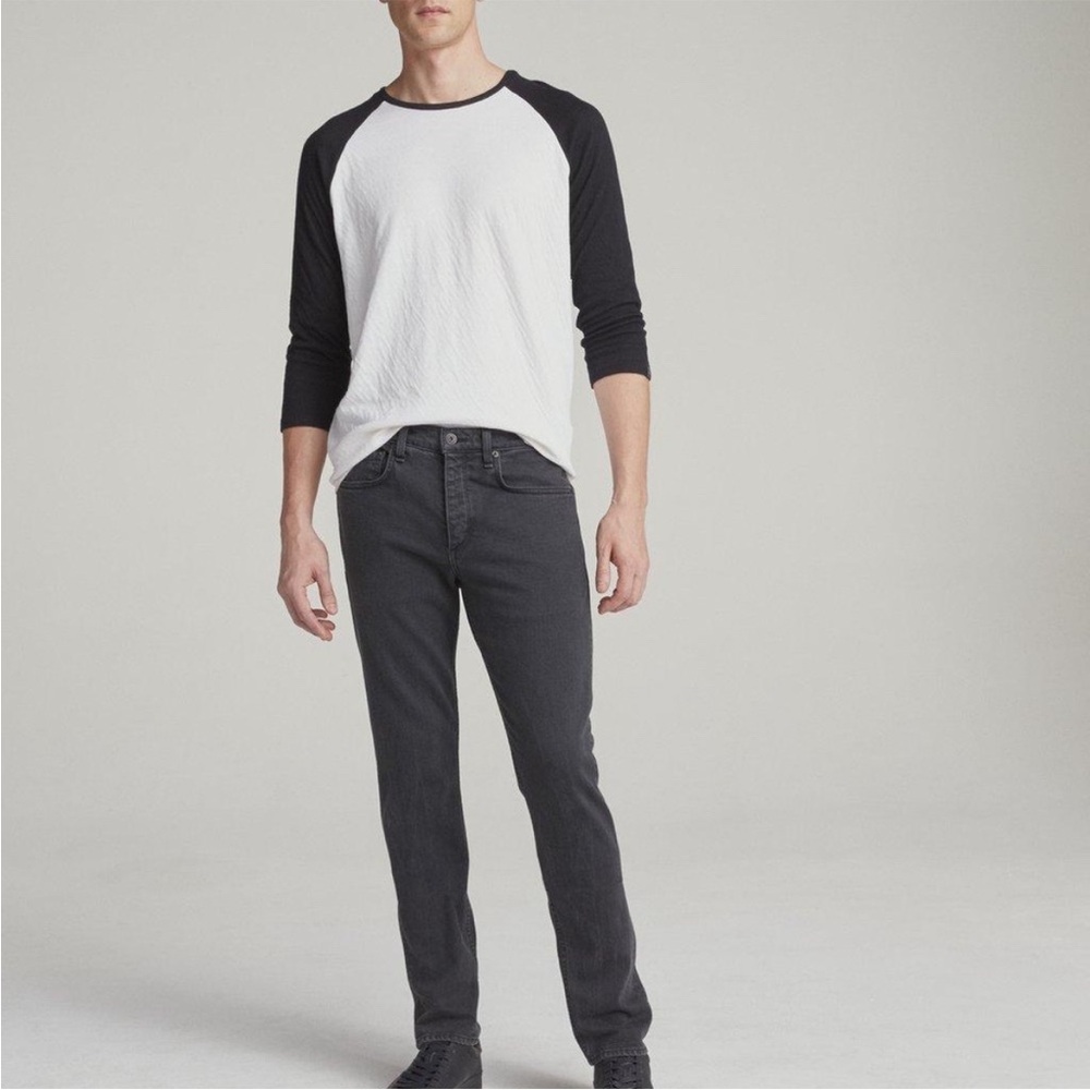 Rag & bone Fit 2 Slim Jeans Size 33 Raw Hem